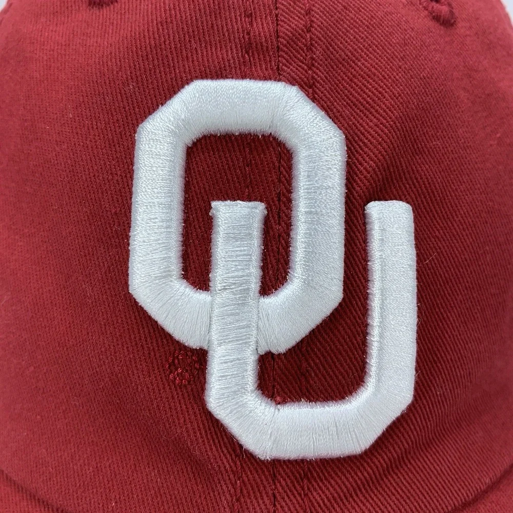 OU Oklahoma Hat Womens Red Adjustable Strapback Baseball Cap Sooners TOW